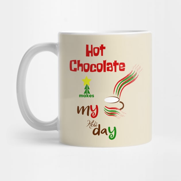 hot chocolate makes my holiday by saru